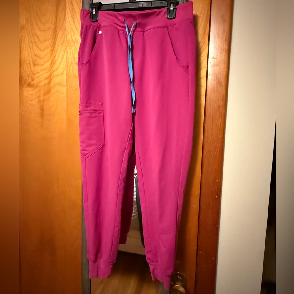 Figs Bright Pink Technical Collection Pants